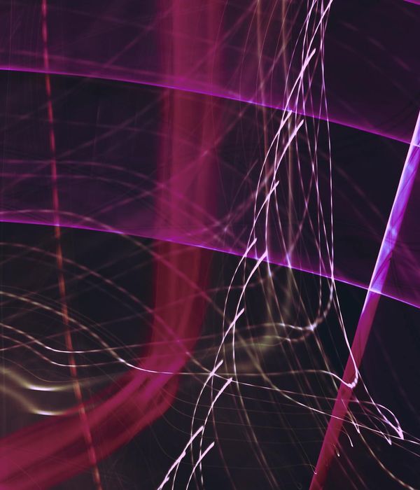 Abstract glowing lines representing stable movement patterns